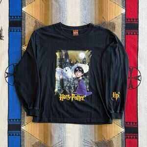 Vintage Y2K Harry Potter Promo Long Sleeve T-Shirt Size Youth XL Sorcerers Stone